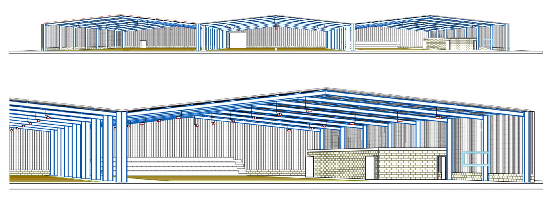 Plan chauffage boulodrome