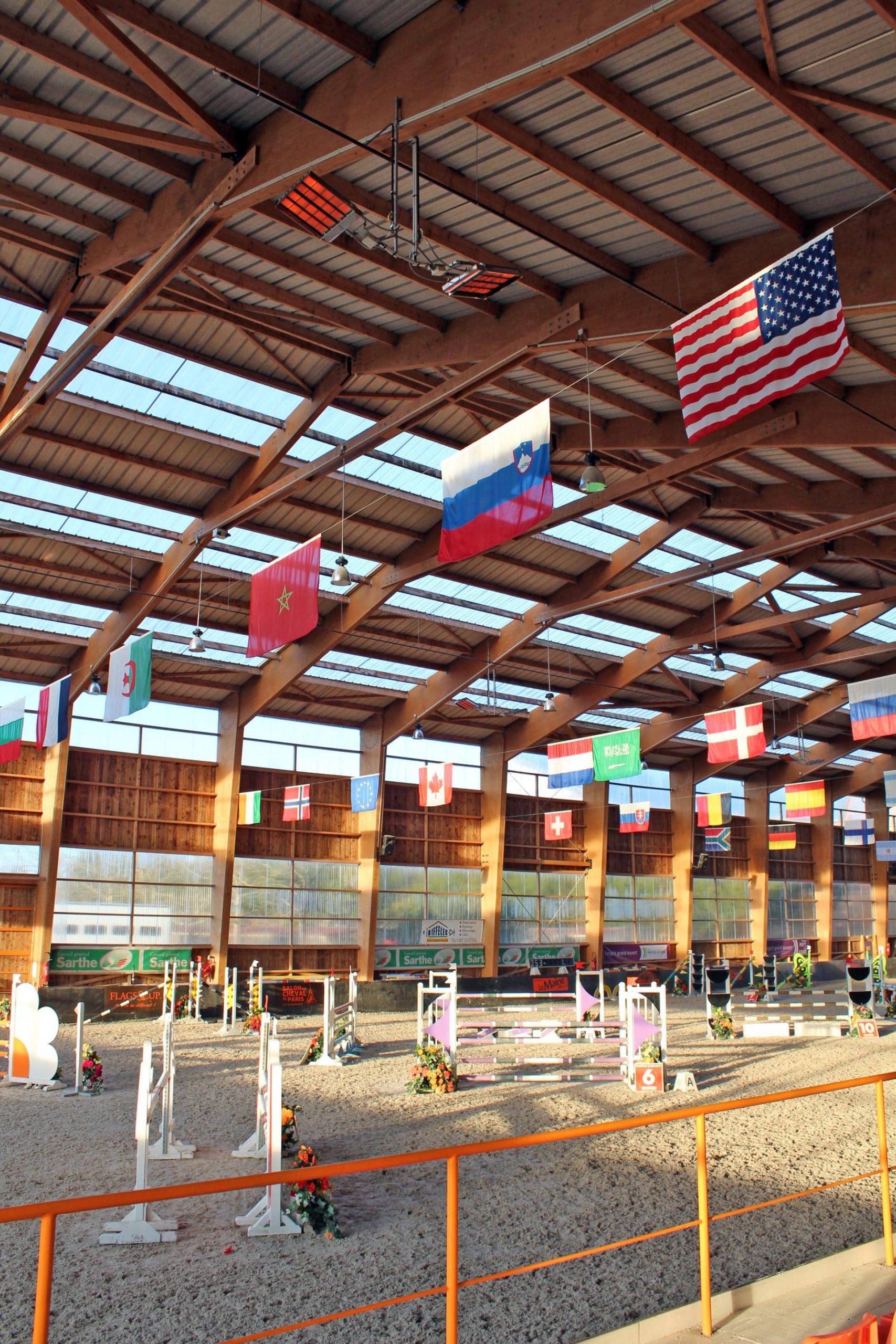 Chauffage centre hippique