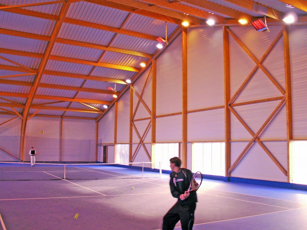 Chauffage court de tennis