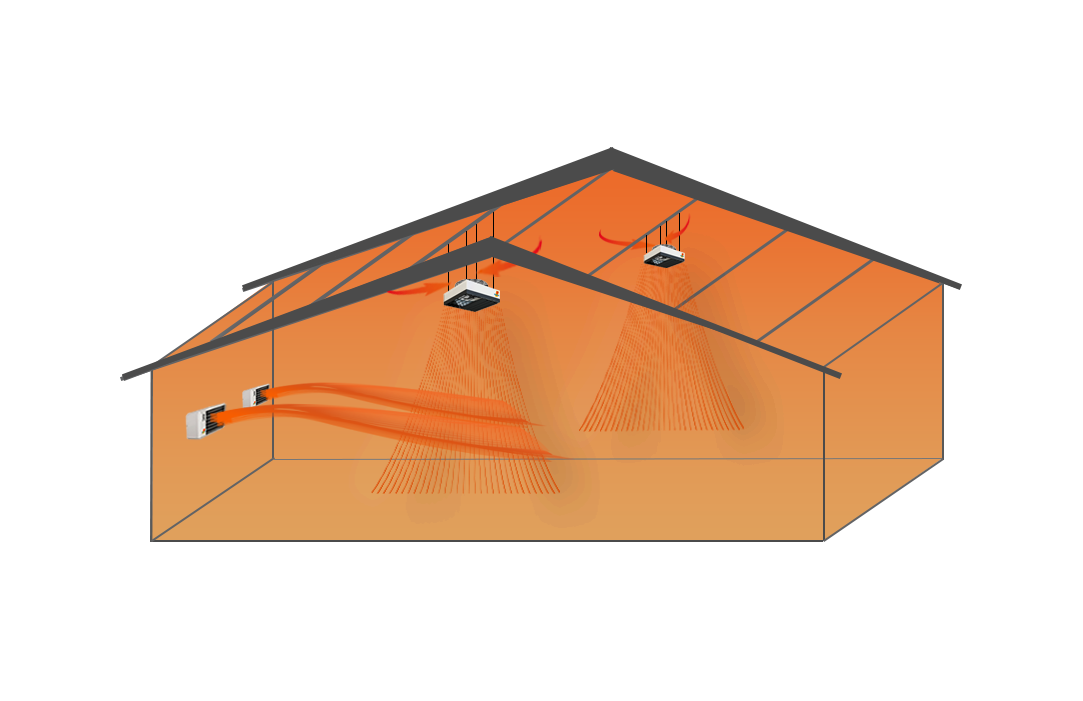 Schéma de fonctionnement destratificateur