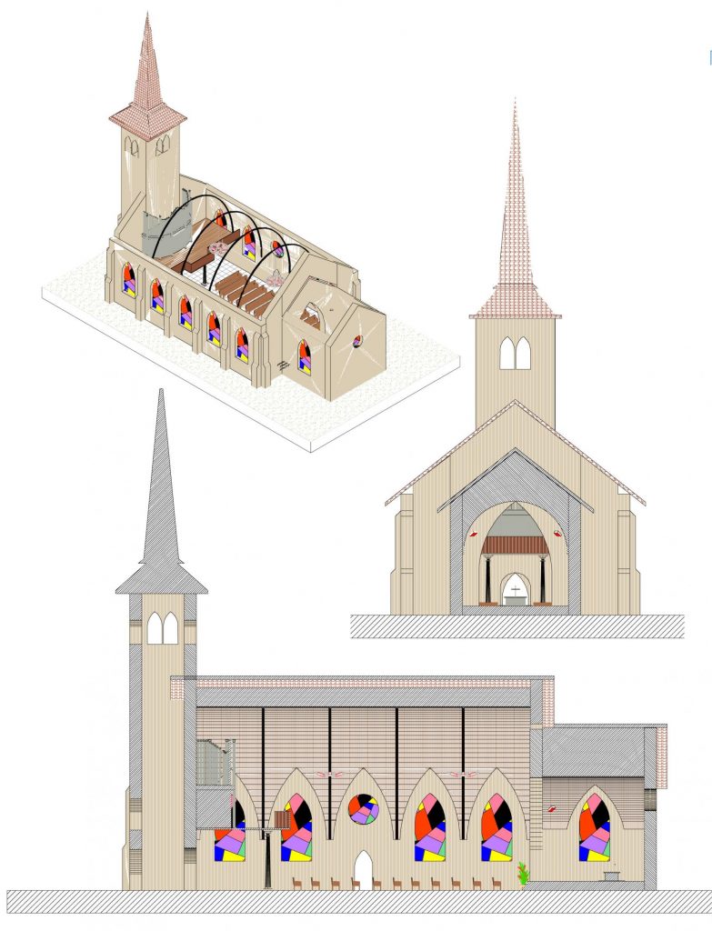 Plan chauffage église